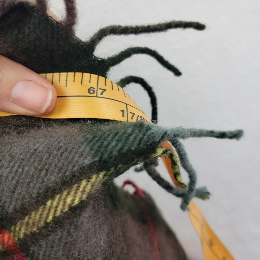 REP HUNTING MACLEOD Lambswool Tartan Plaid Scarf Fringe Made In Scotland‎ Unisex